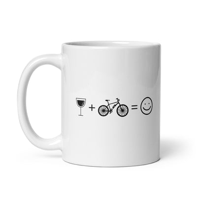 Wine Smile Face And E-Bike - Tasse e-bike 11oz