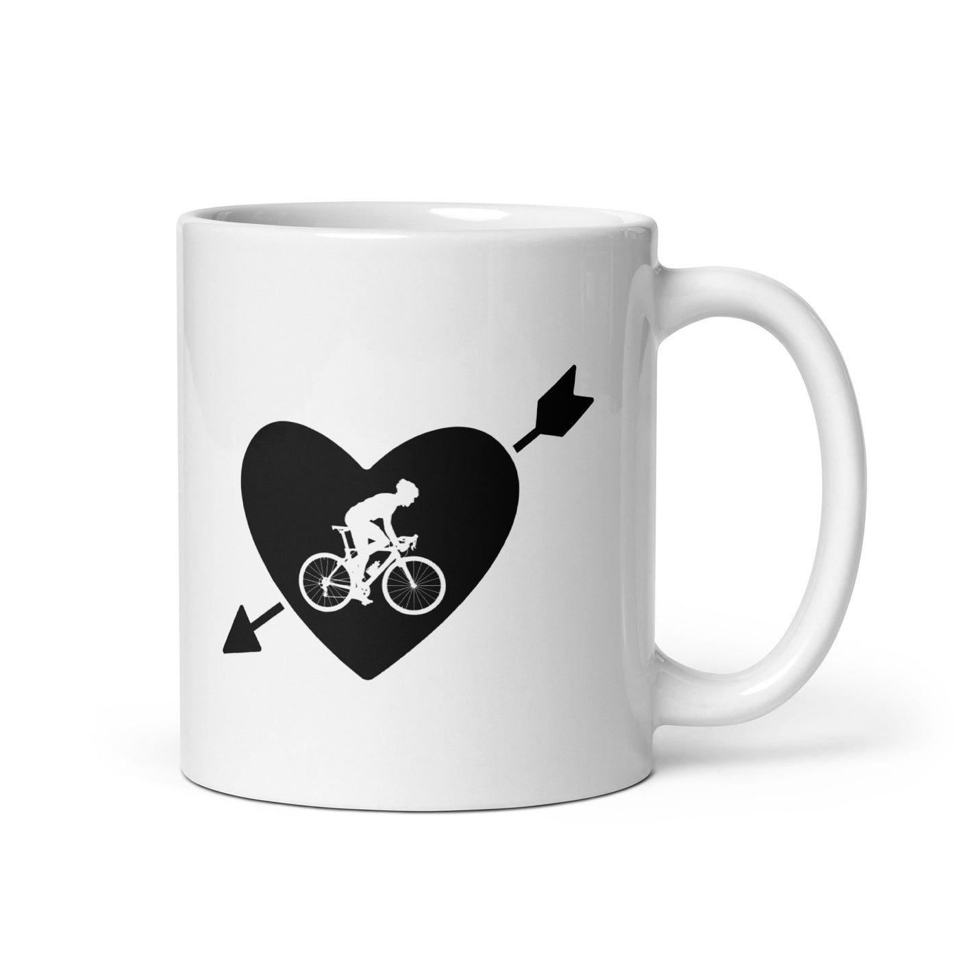 Arrow Heart And Cycling 1 - Tasse fahrrad