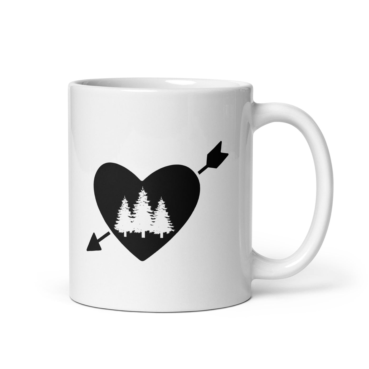 Arrow Heart And Trees - Tasse camping