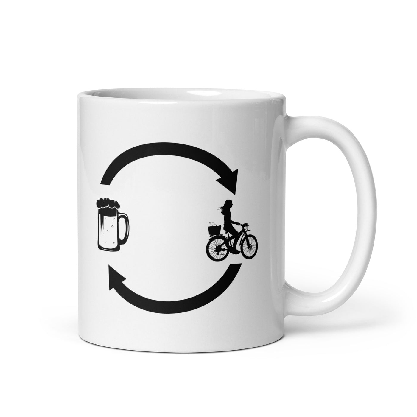 Beer Loading Arrows And Cycling 2 - Tasse fahrrad