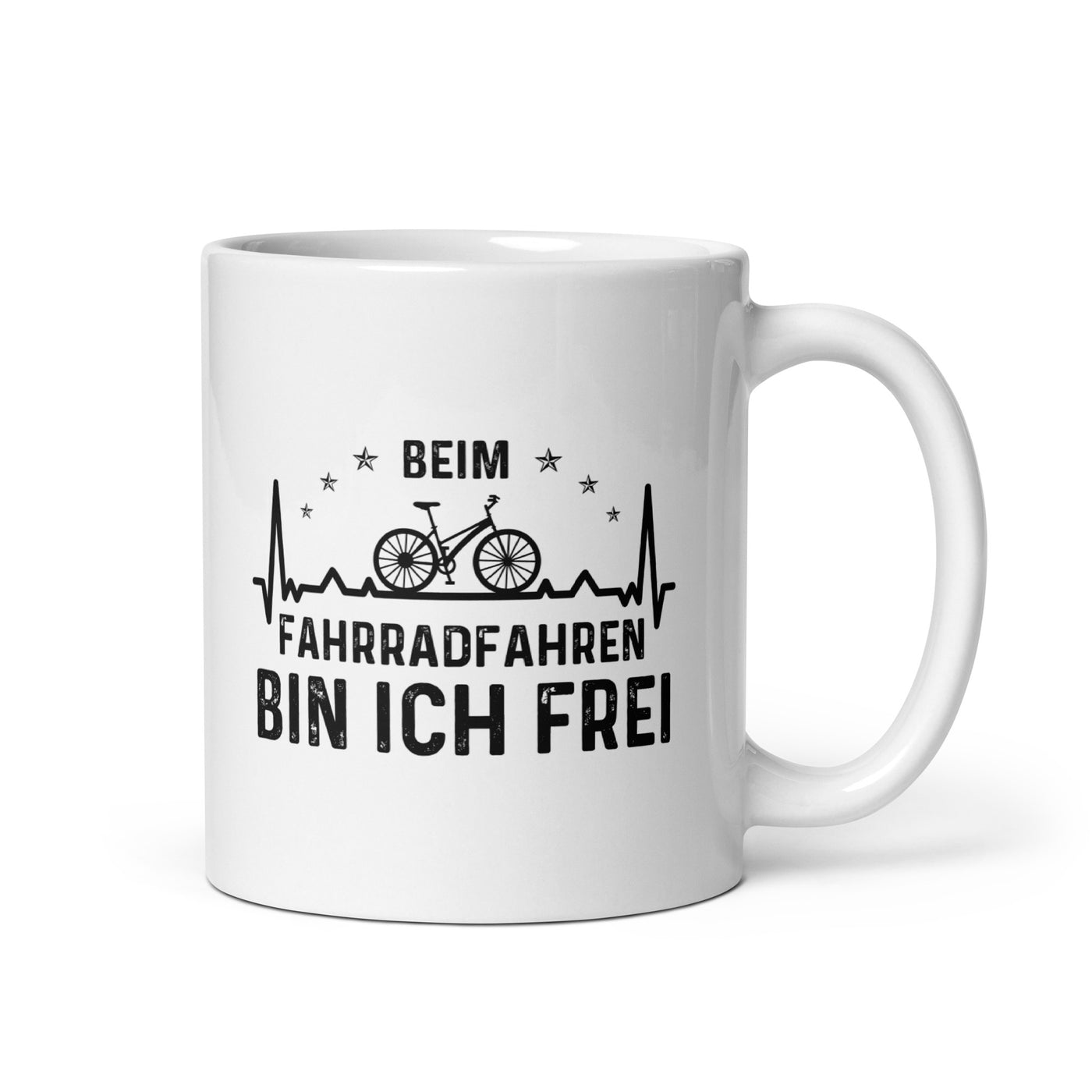 Beim Fahrradfahren Bin Ich Frel 1 - Tasse fahrrad