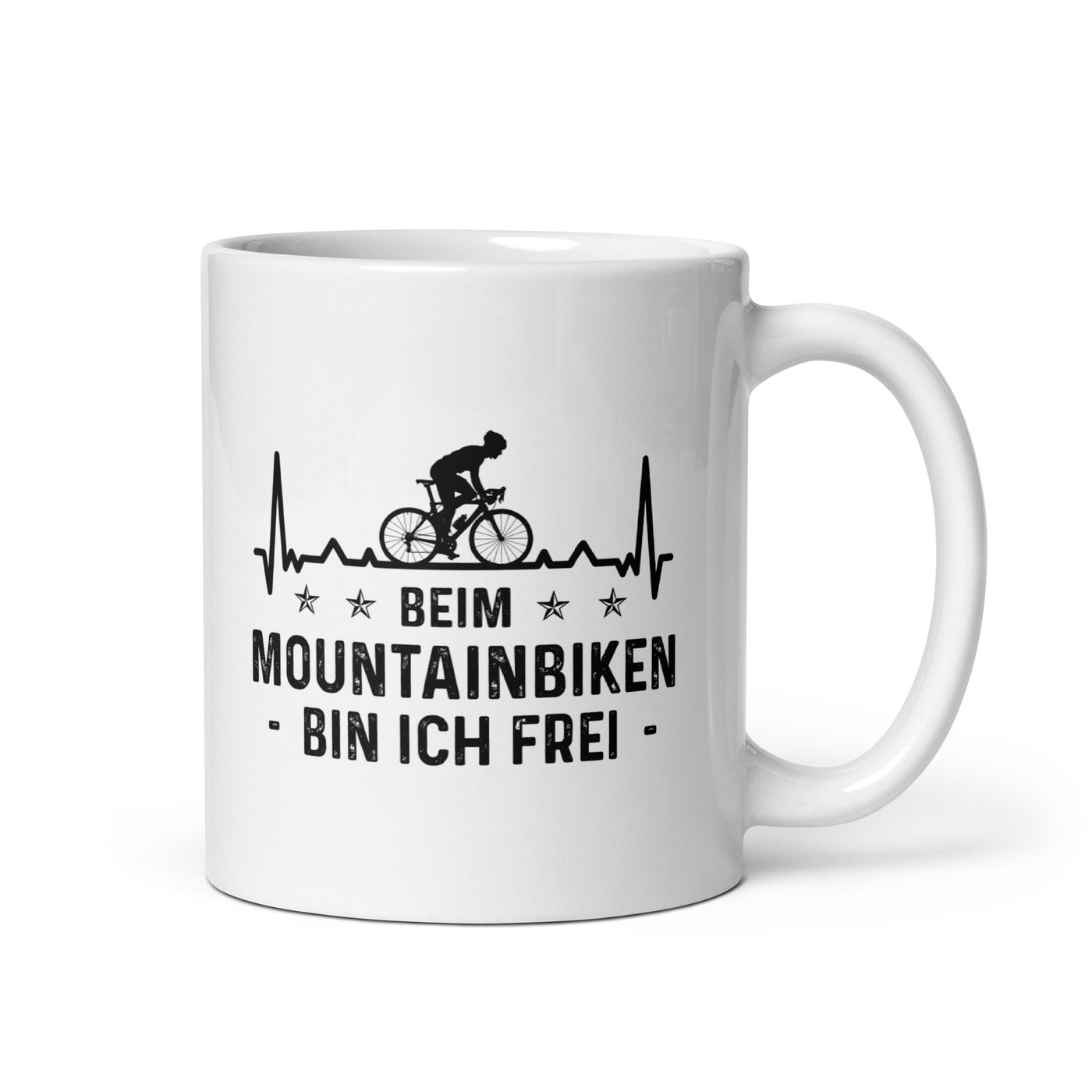 Beim Mountainbiken Bin Ich Frei 3 - Tasse fahrrad