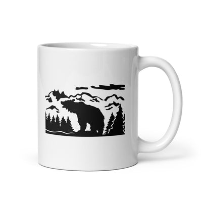 Berglandschaft Und Bär - Tasse berge camping