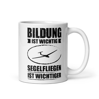 Bildung Ist Wichtig Segelfliegen Ist Wichtiger - Tasse berge