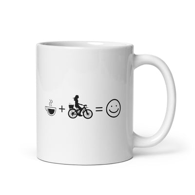 Coffee Smile Face And Cycling 2 - Tasse fahrrad