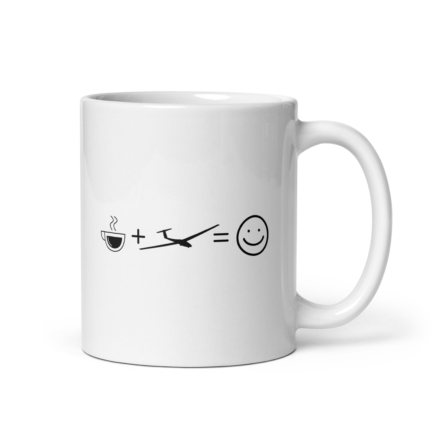 Coffee Smile Face And Sailplane - Tasse berge