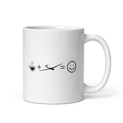 Coffee Smile Face And Sailplane - Tasse berge