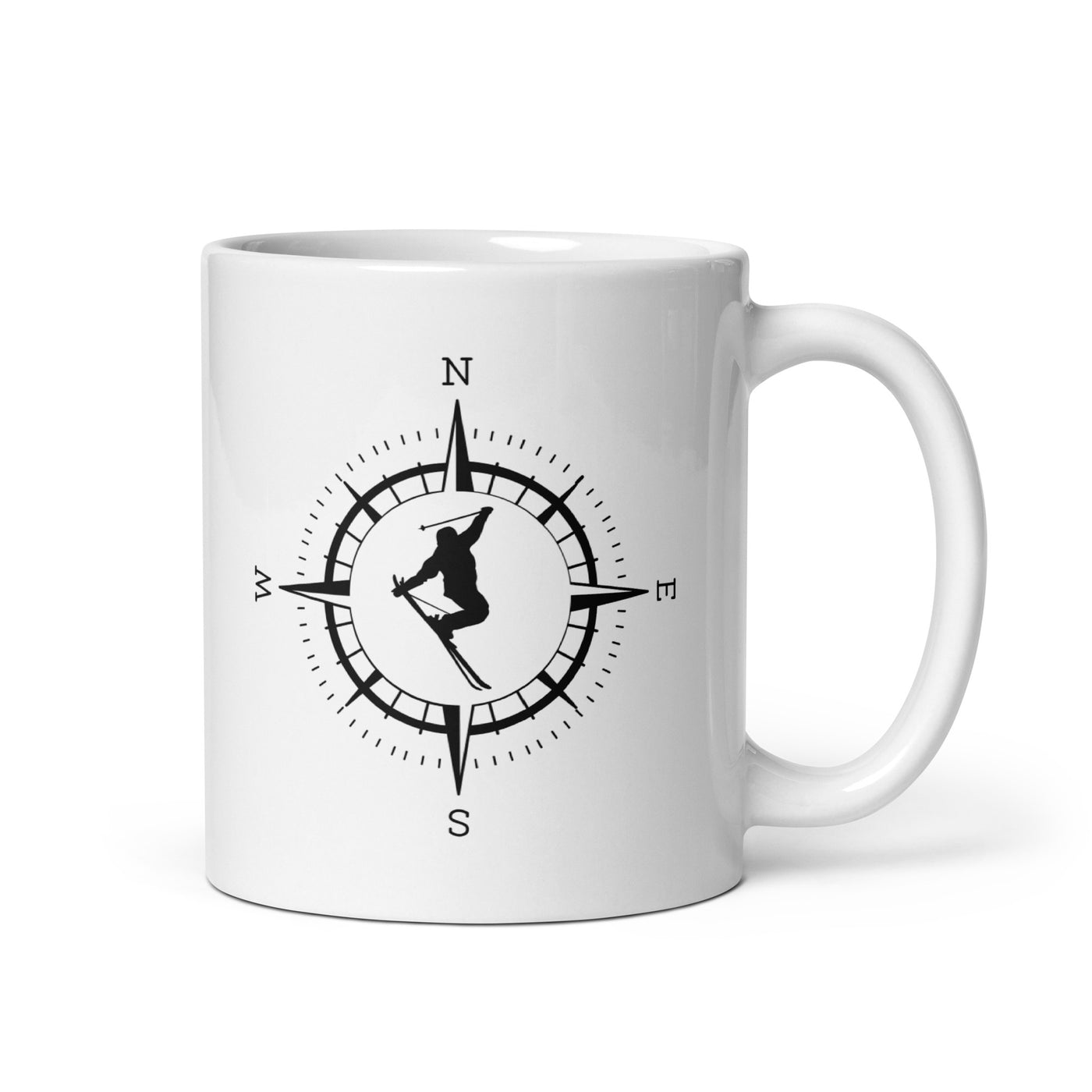 Compass And Skiing - Tasse ski