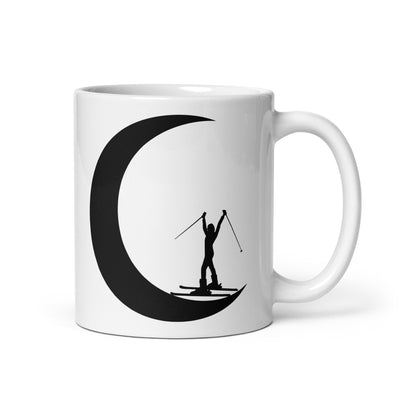 Crescent Moon - Female Skiing - Tasse ski