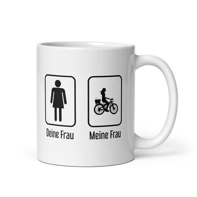 Deine Frau - Meine Frau - Tasse fahrrad