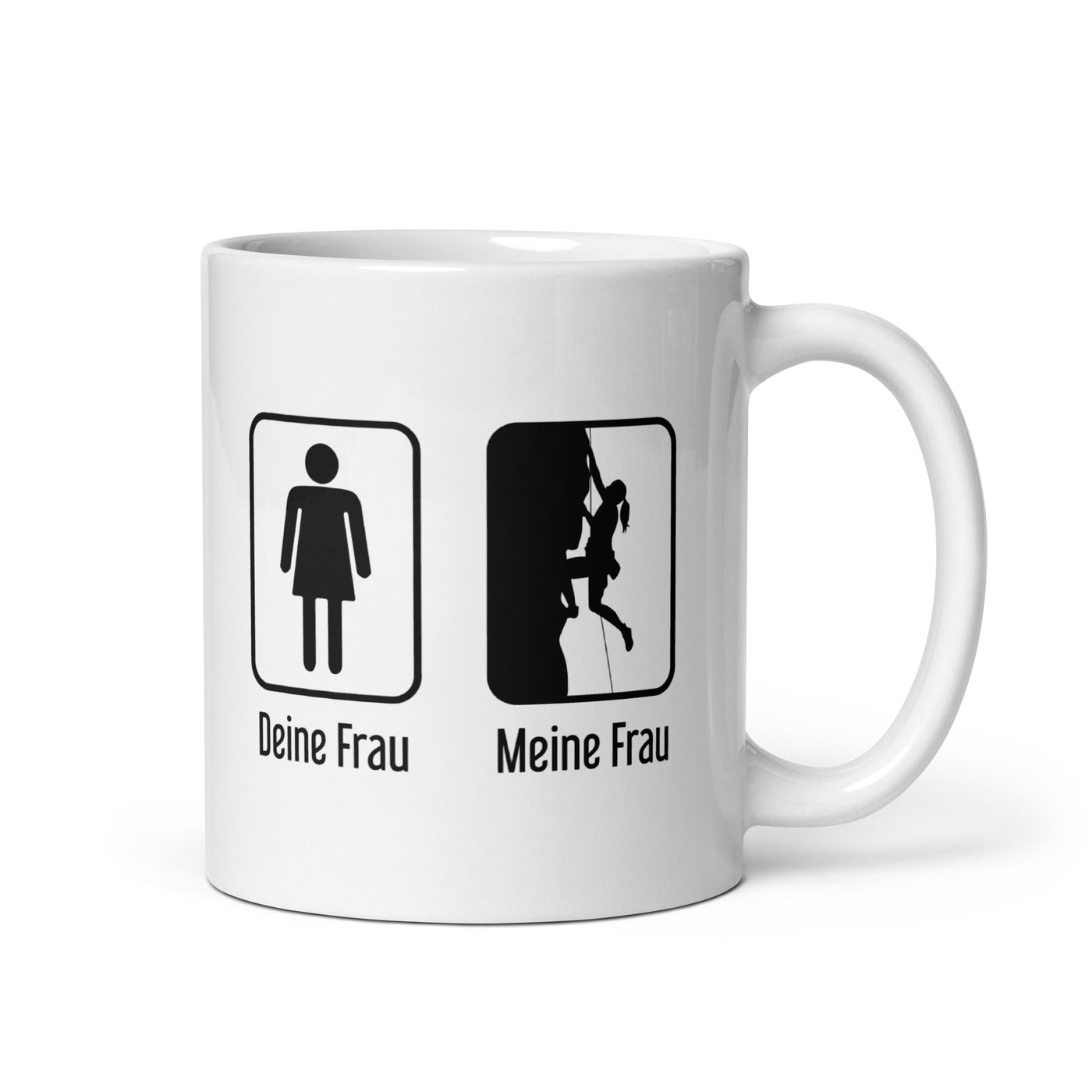 Deine Frau - Meine Frau - Tasse klettern