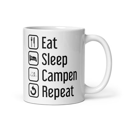 Eat Sleep Campen Repeat - Tasse camping