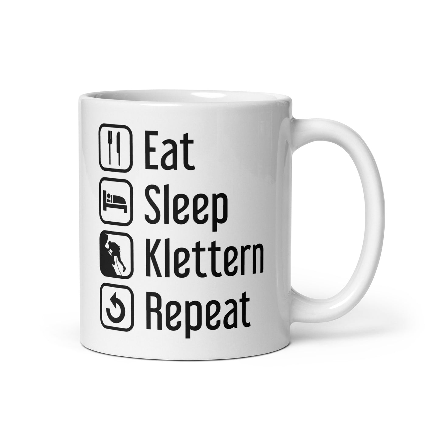 Eat Sleep Klettern Repeat - Tasse klettern