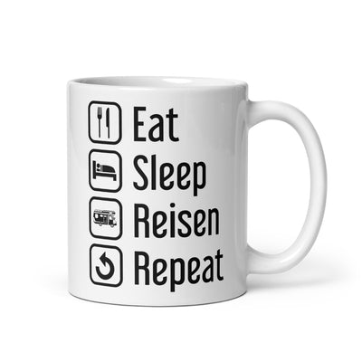 Eat Sleep Reisen Repeat - Tasse camping