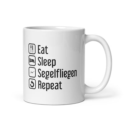 Eat Sleep Segelfliegen Repeat - Tasse berge