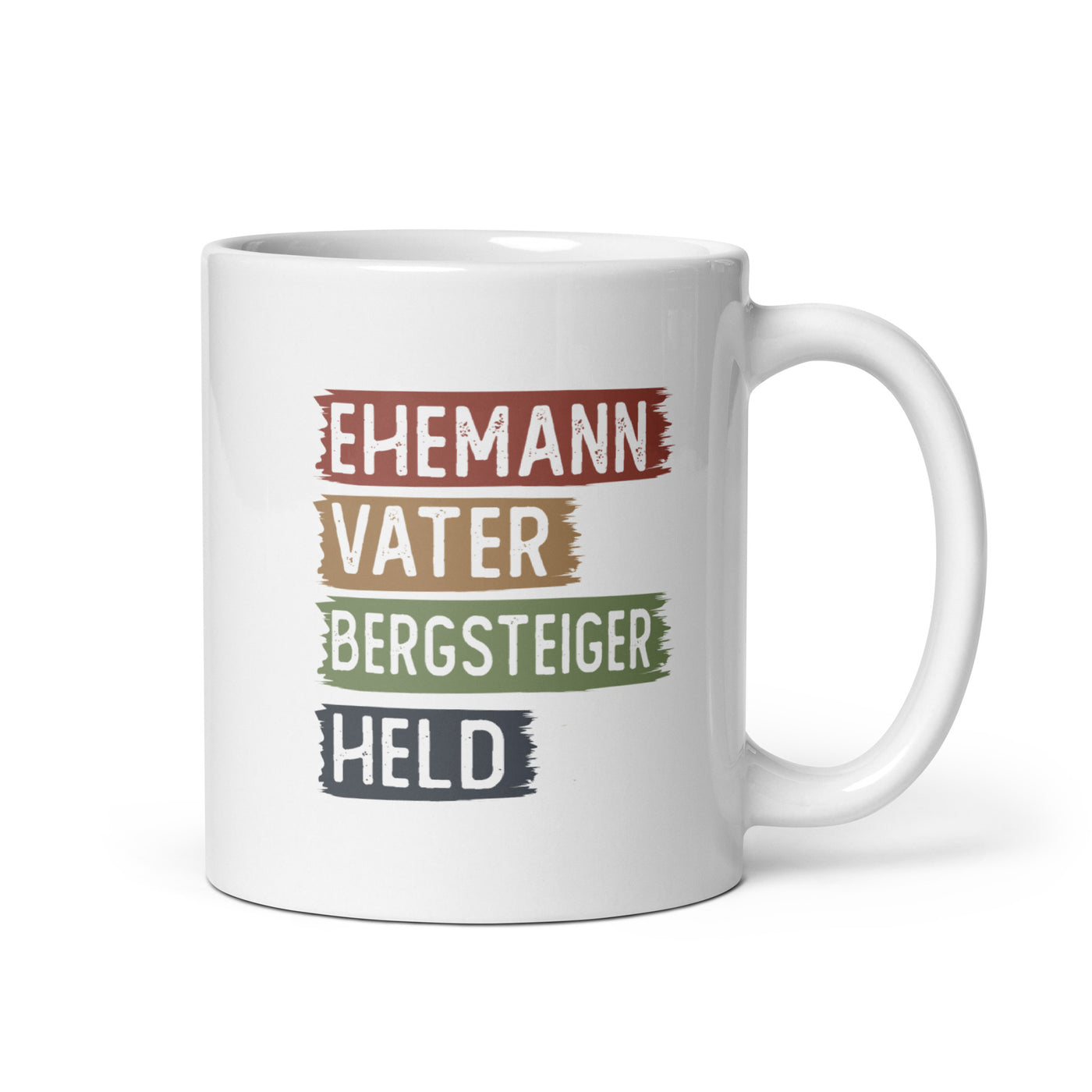 Ehemann, Vater, Bergsteiger, Held - Tasse berge