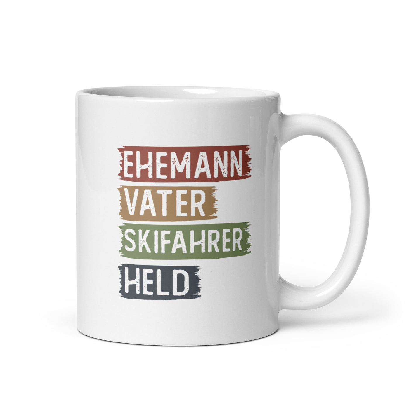 Ehemann, Vater, Skifahrer, Held - Tasse ski