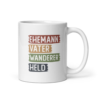 Ehemann, Vater, Wanderer, Held - Tasse wandern