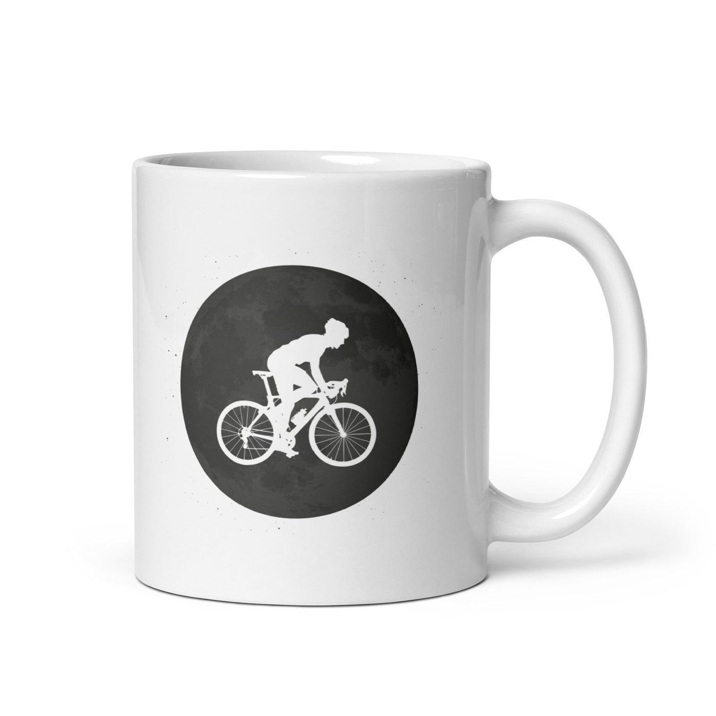 Full Moon - Man Cycling - Tasse fahrrad