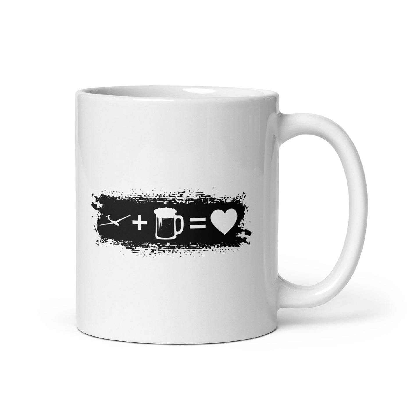 Grunge Rectangle - Heart - Beer - Sailplane - Tasse berge