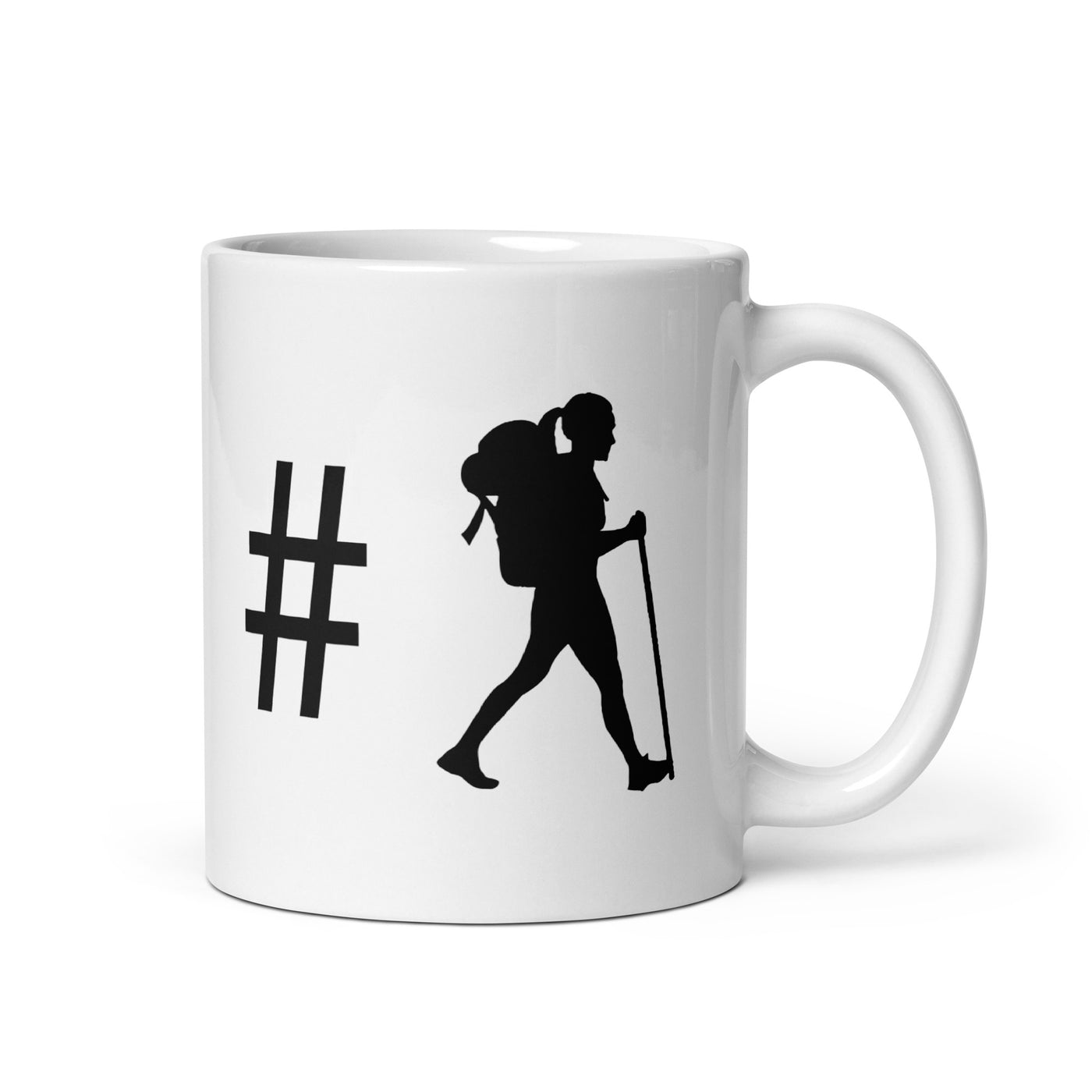 Hashtag - Female Hiking - Tasse wandern