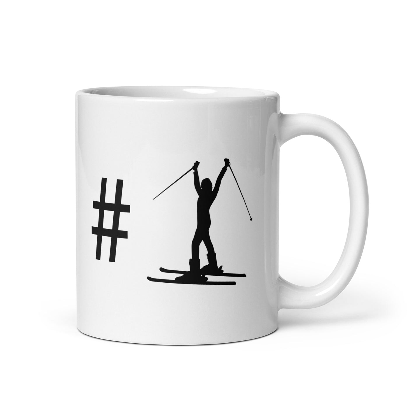 Hashtag - Female Skiing - Tasse ski