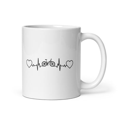 Heart - Heartbeat - Cycling - Tasse fahrrad