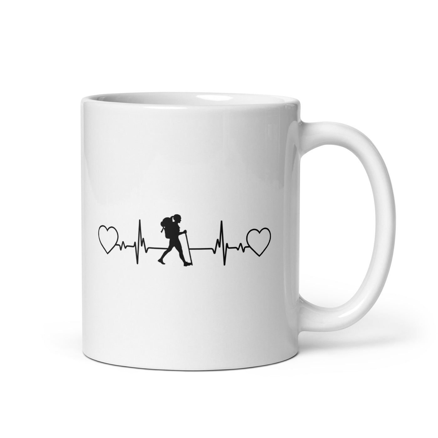 Heart - Heartbeat - Female Hiking - Tasse wandern