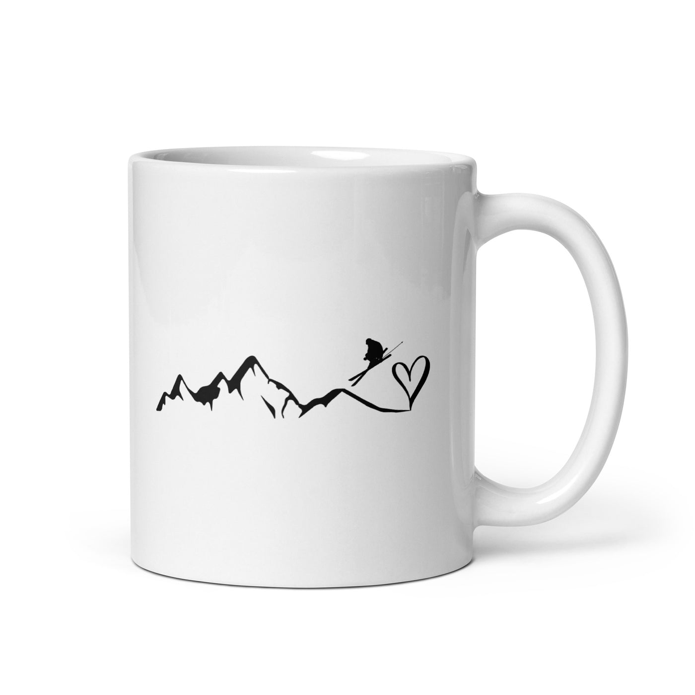 Heart - Mountain - Skiing - Tasse ski