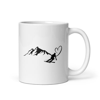 Heart - Mountain - Skiing (9) - Tasse ski