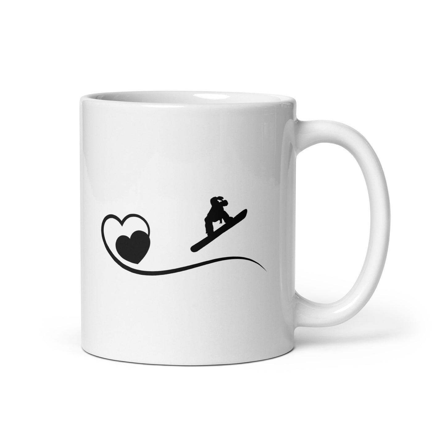 Heart 1 And Snowboarding - Tasse snowboarden