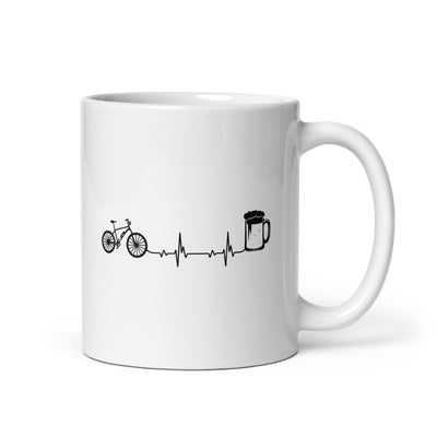 Heartbeat Beer And Ebike - Tasse e-bike