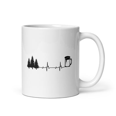 Heartbeat Beer And Trees - Tasse camping