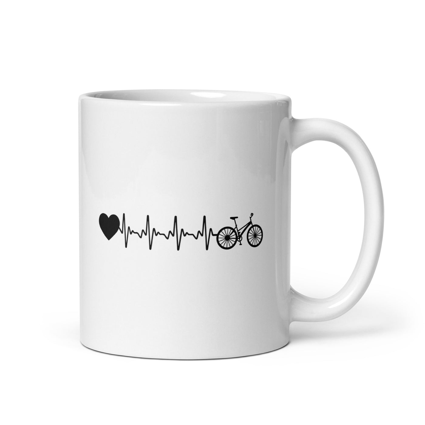 Heartbeat Heart And Bicycle - Tasse fahrrad