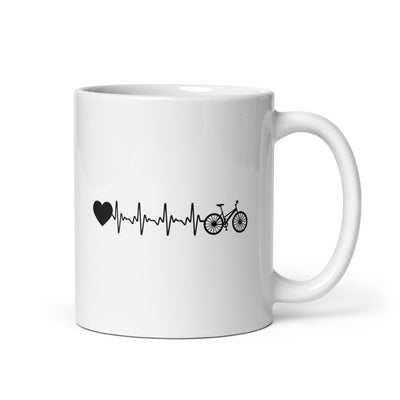 Heartbeat Heart And Bicycle - Tasse fahrrad