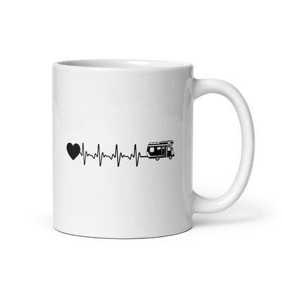 Heartbeat Heart And Camping - Tasse camping