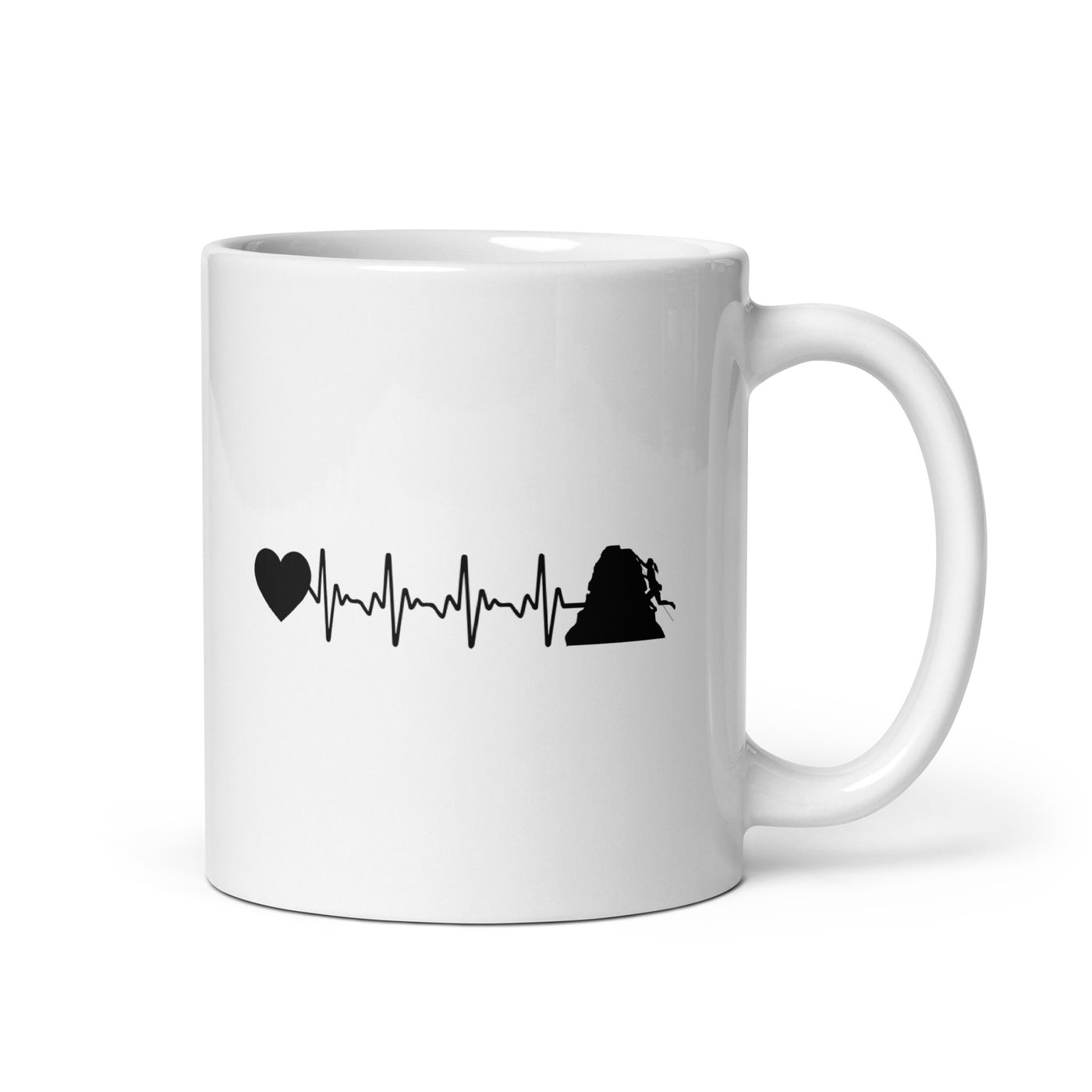 Heartbeat Heart And Climbing - Tasse klettern