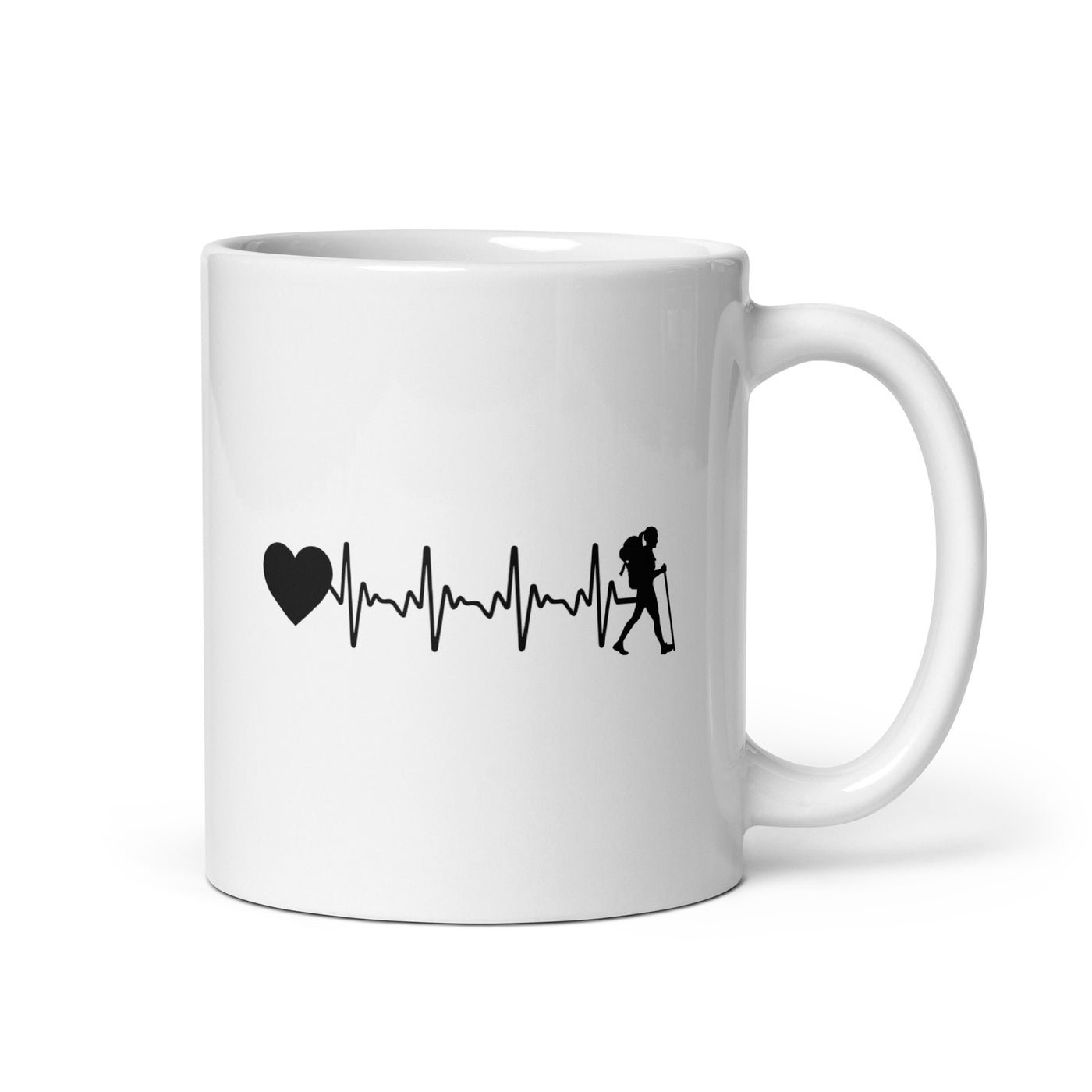 Heartbeat Heart And Hiking - Tasse wandern