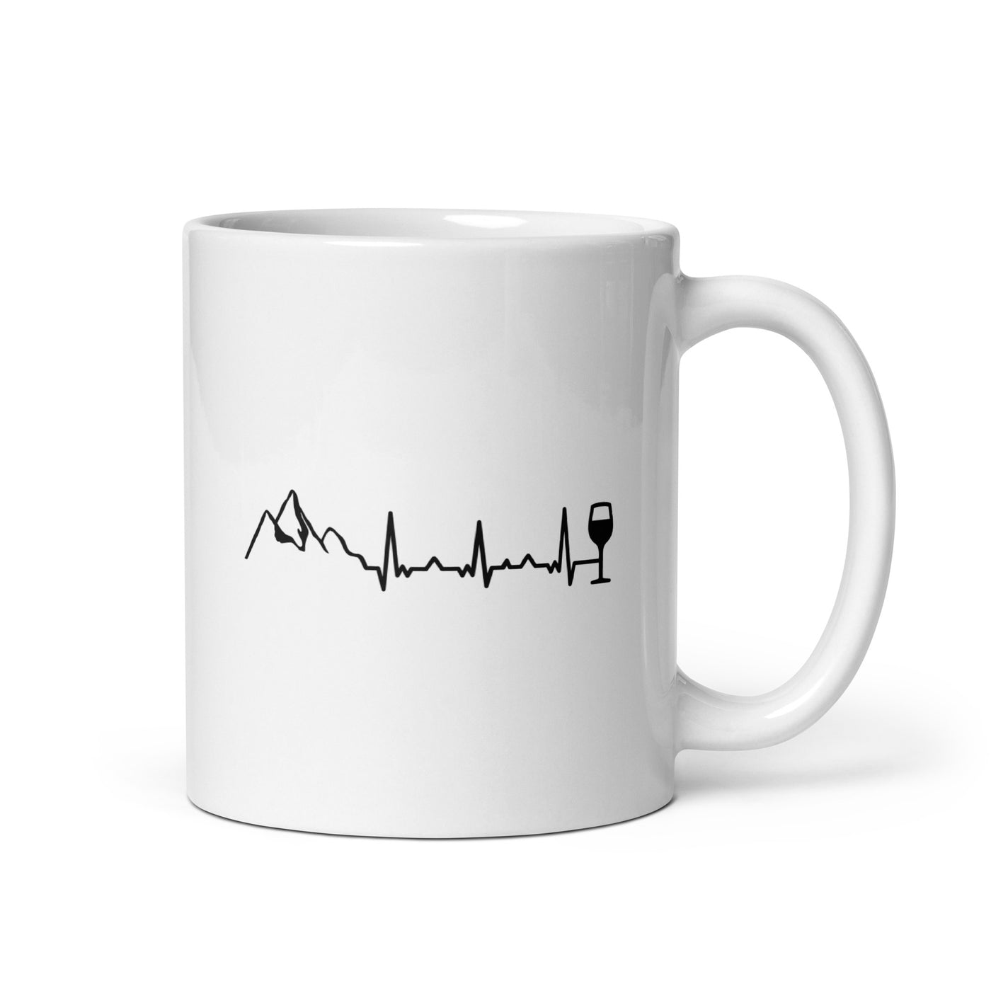 Heartbeat Wine And Mountain - Tasse berge