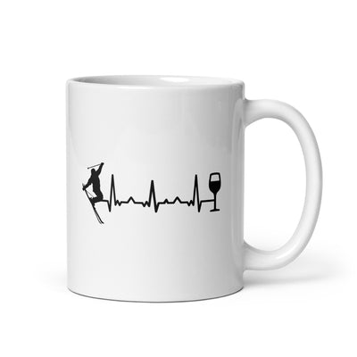 Heartbeat Wine And Skiing - Tasse ski