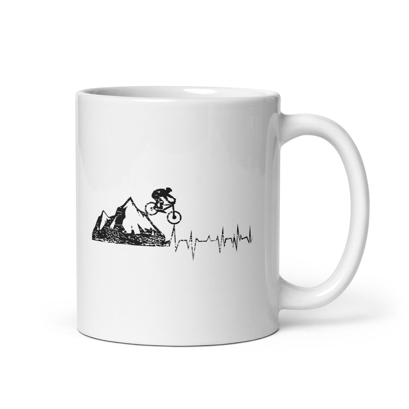 Herzschlag Bergbiker - Tasse mountainbike