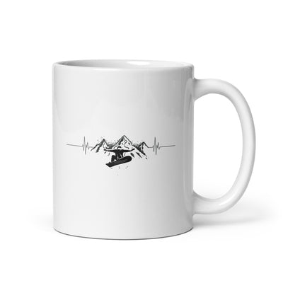 Herzschlag Snowboarden - Tasse snowboarden