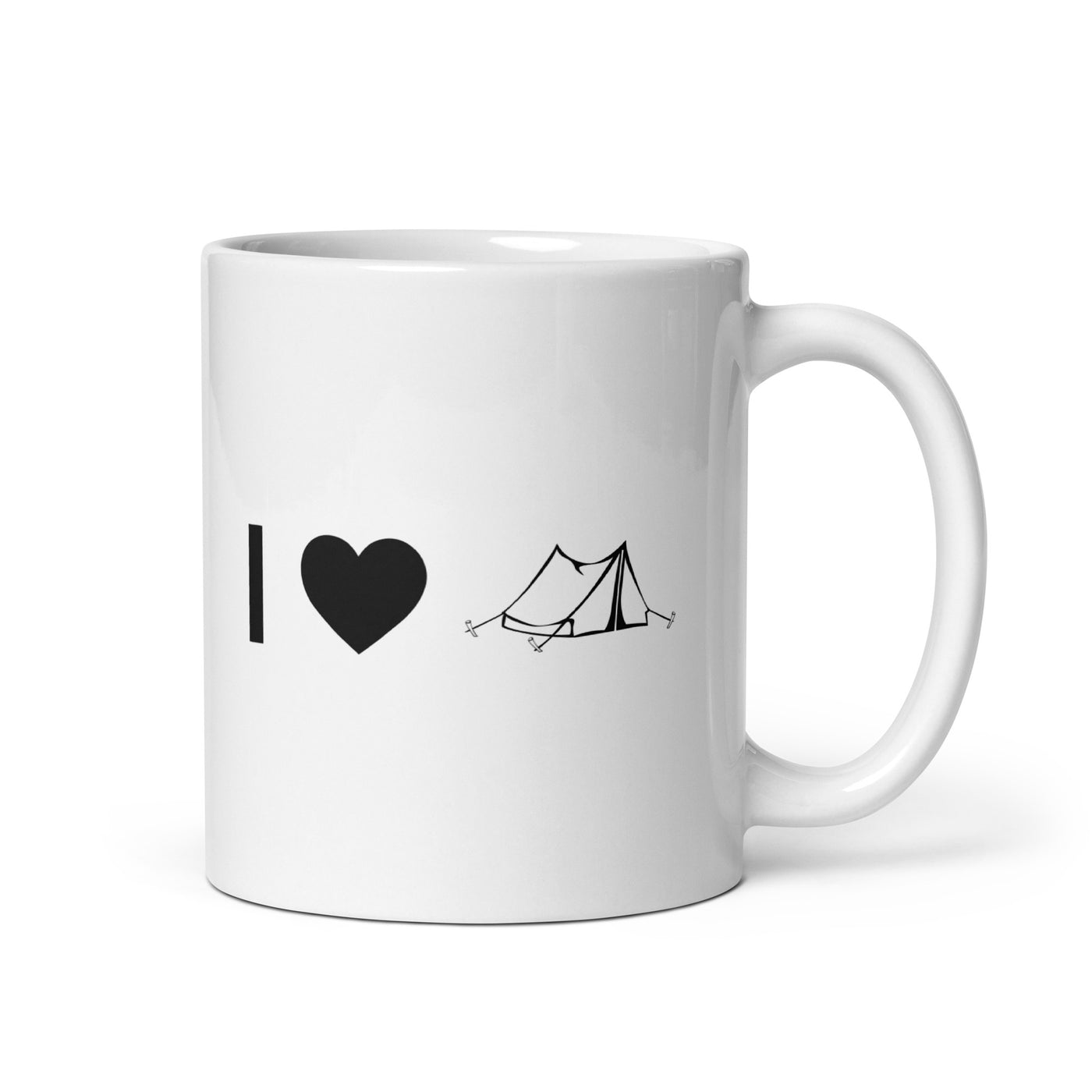 I Heart And Camping Tent - Tasse camping