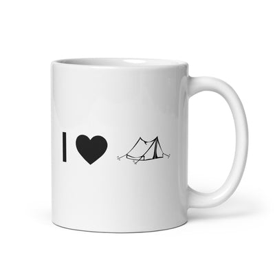 I Heart And Camping Tent - Tasse camping