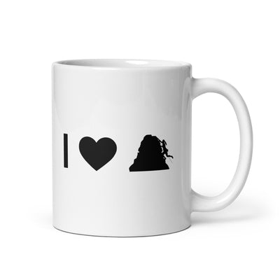 I Heart And Female Climbing - Tasse klettern