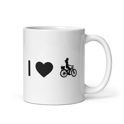 I Heart And Female Cycling - Tasse fahrrad