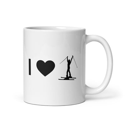 I Heart And Female Skiing - Tasse ski