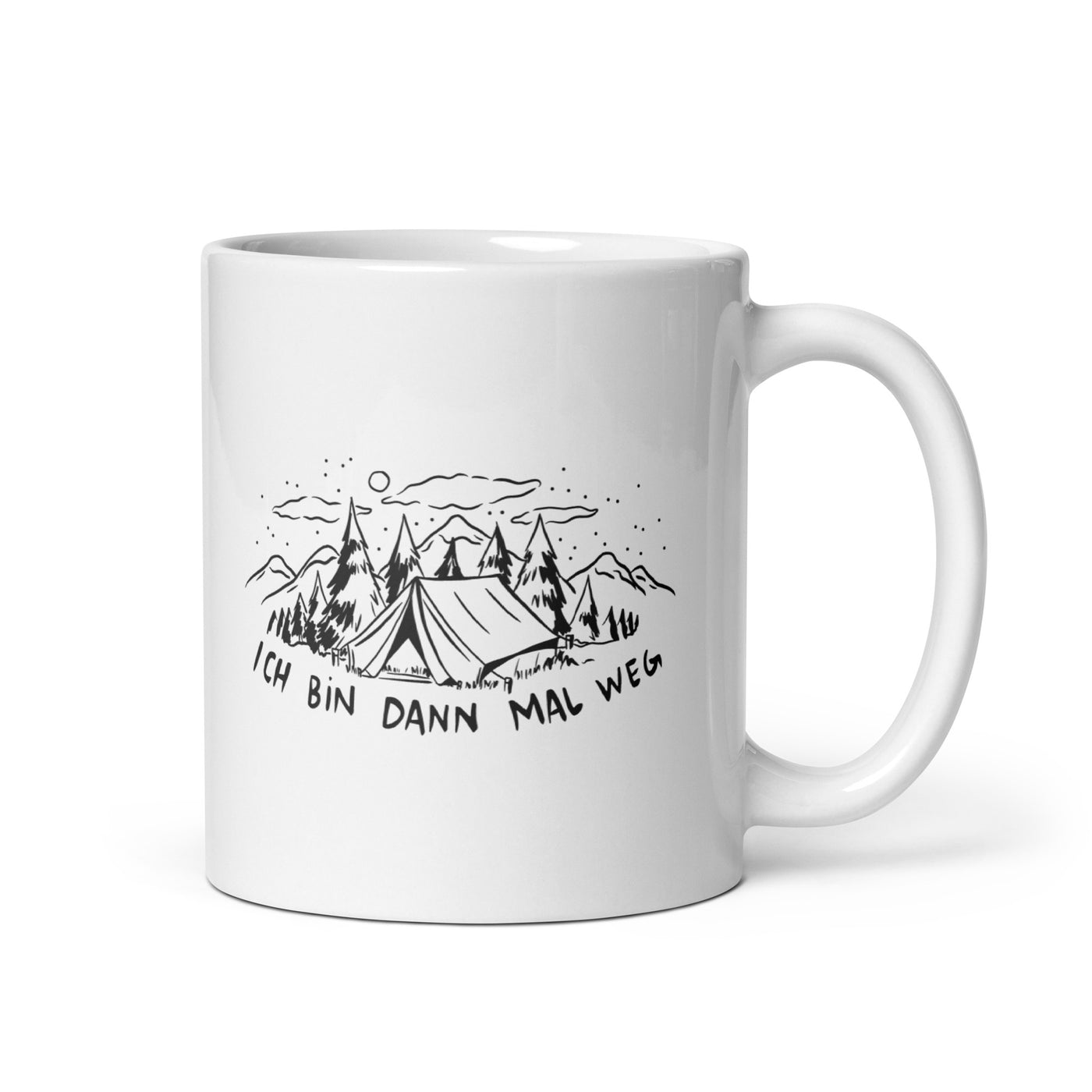 Ich Bin Dann Mal Weg - Tasse berge camping