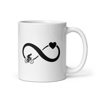 Infinity Heart And Cycling 1 - Tasse fahrrad