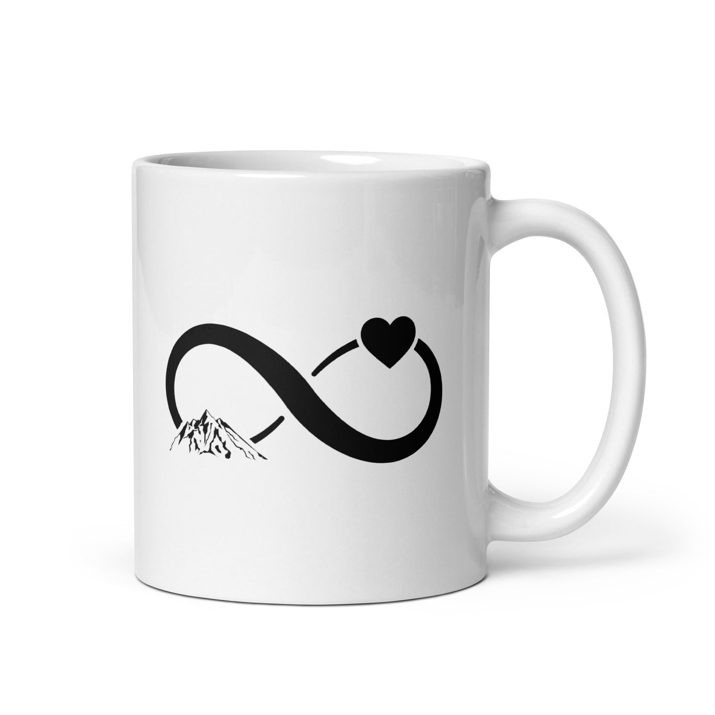 Infinity Heart And Mountain - Tasse berge